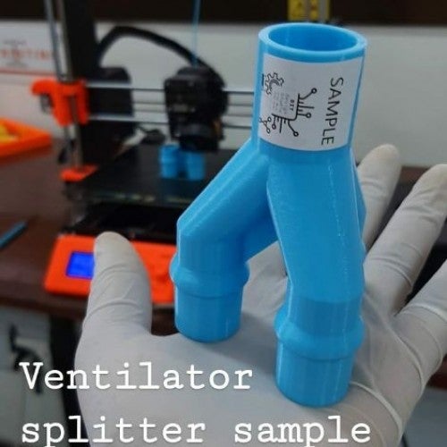 Ventilator splitter sample